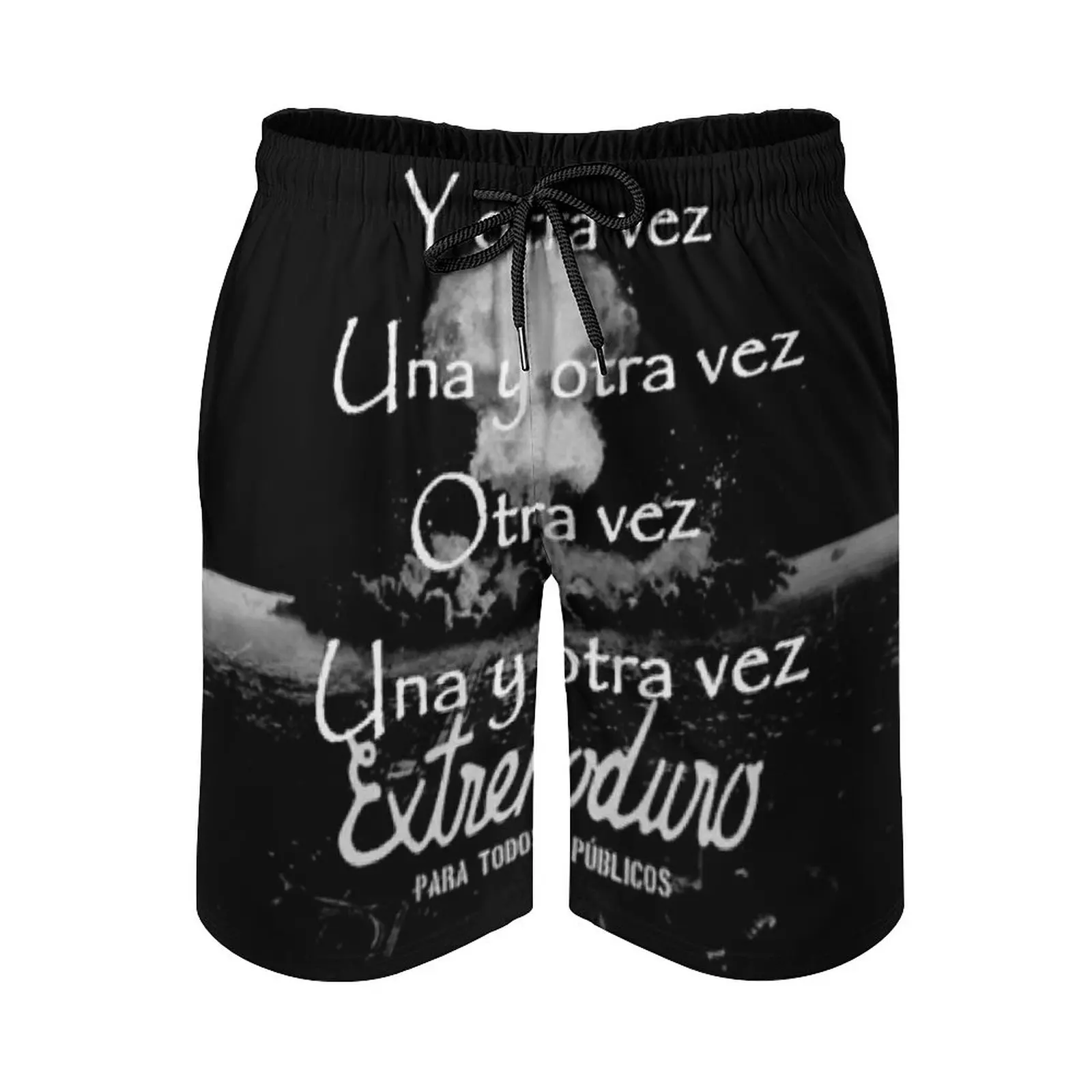 

Anime Beach Pants Chordify Locura Transitoria Extremoduro Loose Stretch Beach Graphic Cool Male Shorts Sports Adjustable Drawcor