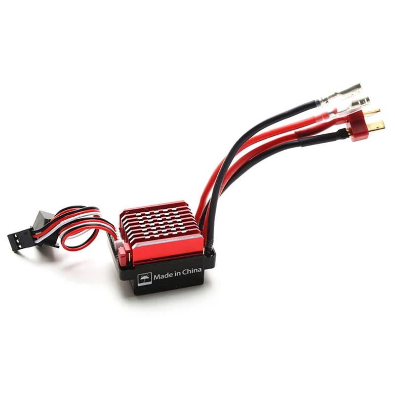 

60A Waterproof Brushed ESC For 1/10 RC Crawler Traxxas TRX4 Axial Scx10 Tamiya Replacement
