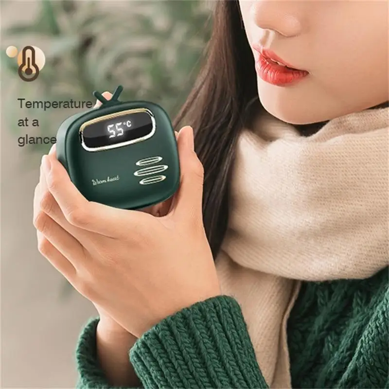 

2-in-1 Winter Mini Portable Usb Velvet Hand Warmer Mobile Power Bank Hand Warmers Rechargeable Heater Handwärmer Calentador
