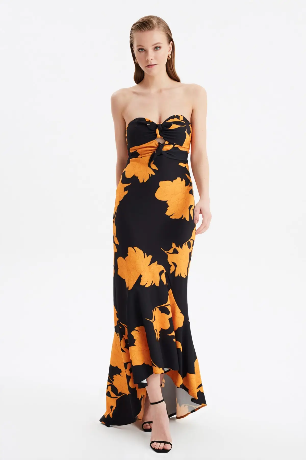 Вечернее платье с воротником Trendyol TPRSS21AE0198 | Свадьбы и торжества