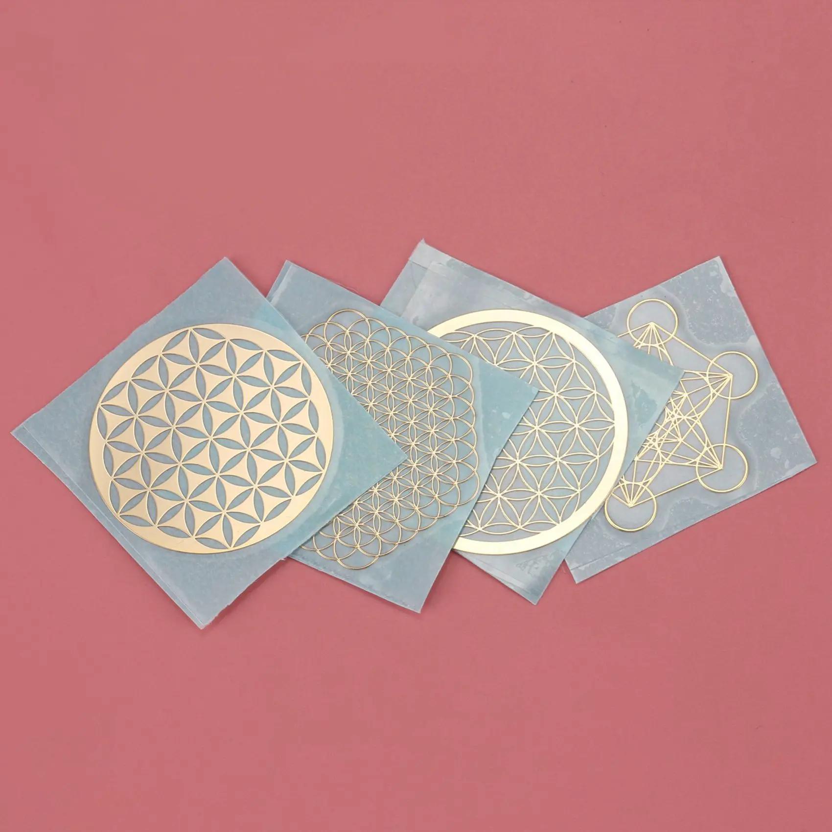 

Металлические наклейки цветок жизни THIVN 32 шт.