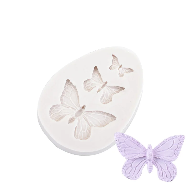 

Butterfly Mold Silicone Baking Accessories 3D DIY Sugar Craft Chocolate Cutter Mould Fondant Cake Decorating Tool 3 Colors
