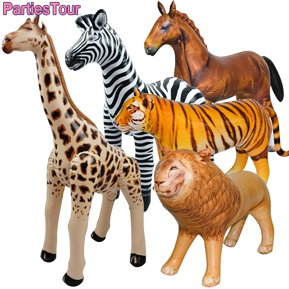 Надувной жираф Зебра слон надувной воздушный набивной плюшевый животный для