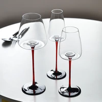 crystal red wine glass pot belly home set red pole red high foot light luxury high end file