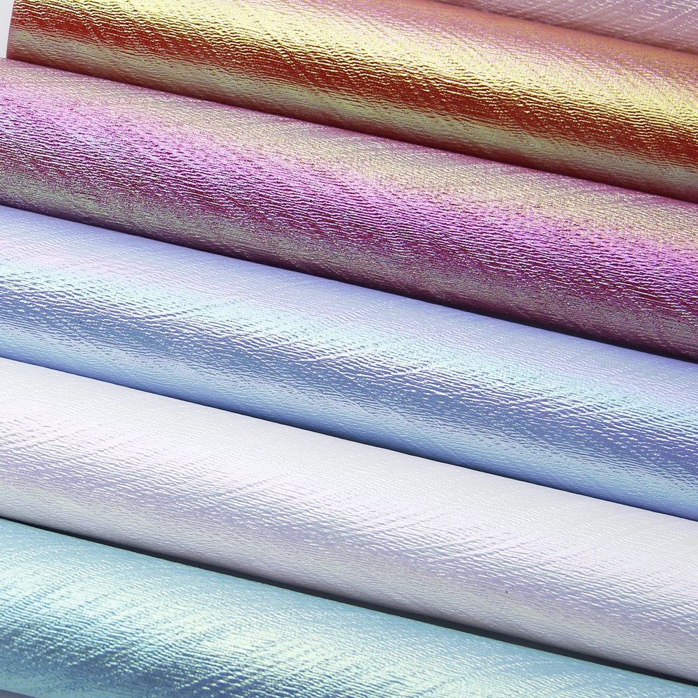 Голографические лазерные листы из искусственной кожи объемный рулон ткани
