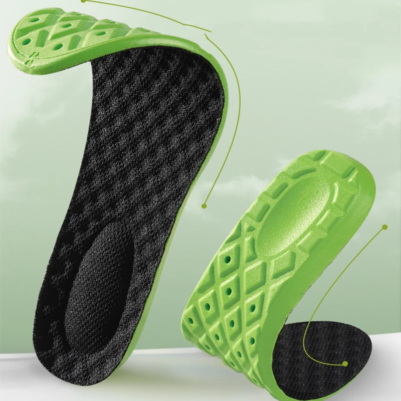 6pcs Memory Foam Insoles Soft Arch Support Shoe Pads Breathable Orthopedic Sport Insole Feet Care Insert Mesh Cushion Men Women