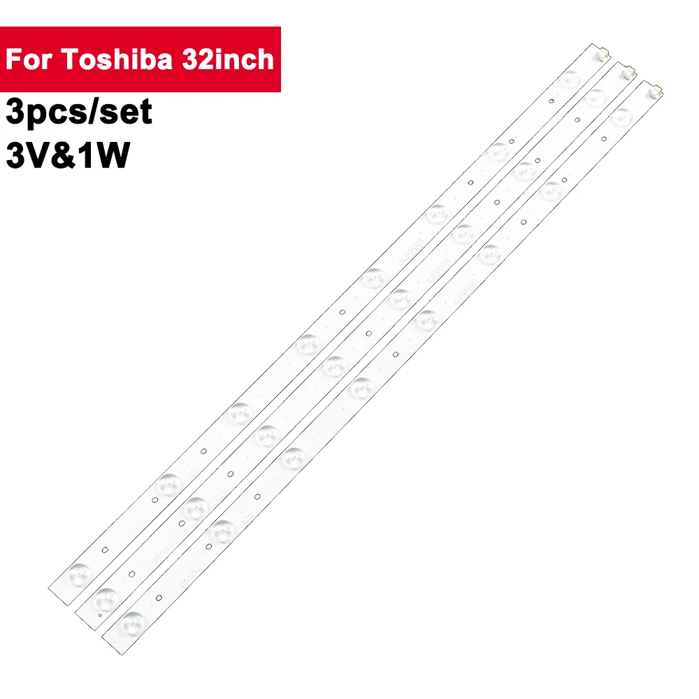3 шт., Алюминиевая СВЕТОДИОДНАЯ лента для подсветки Toshiba 32 дюйма, 627 мм, 32 дюйма