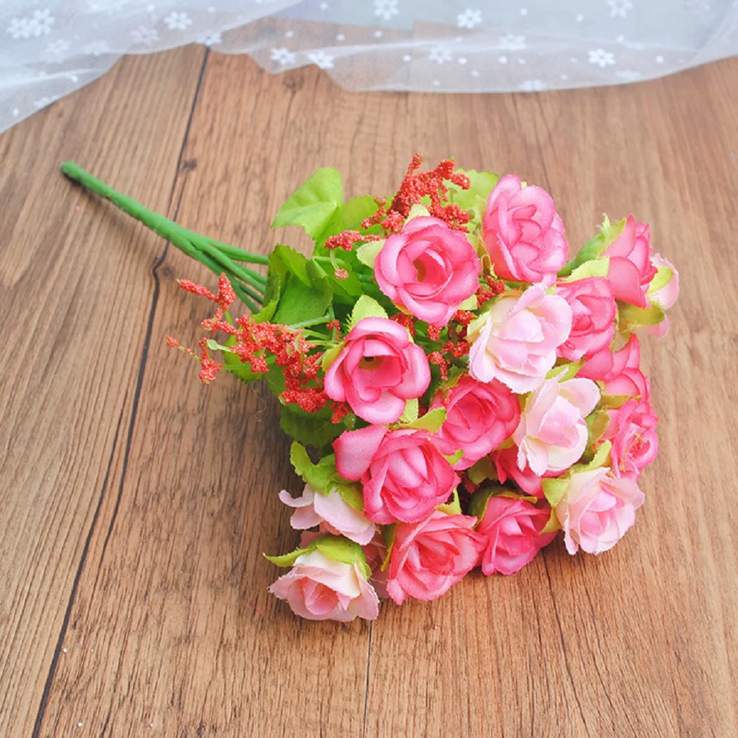 

Simulated rose small rosebud brickwork household decoration flower arrangement