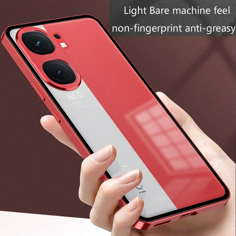 Protection Case For iQOO 12 13 Neo 10 9 9S Pro Plus Z9X Z7 5G Phone Metal Spring Matte Back Cover Magnetic Bumper Funda