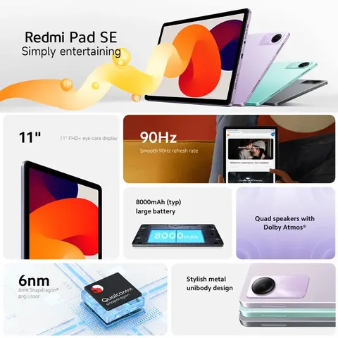 Xiaomi Redmi Pad SE планшет 128/256 ГБ