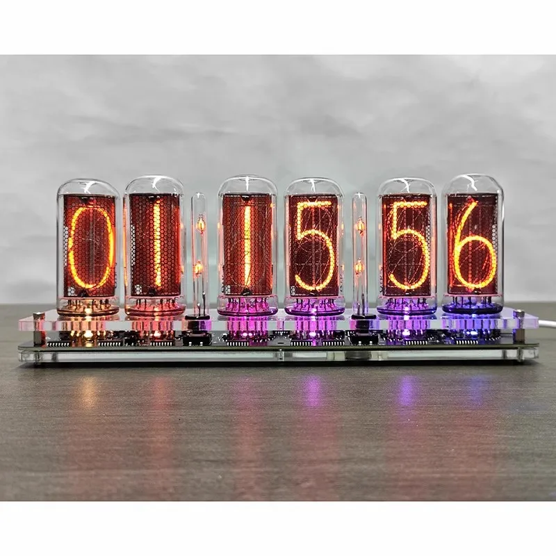 GHXAMP 6-значные IN-18 часы Nixie Tube в стиле ретро, высокая яркость, дисплей с питанием от USB для домаофиса, уникальный технологический подарок (art.: 3920cccffc78c) - 3920cccffc78c