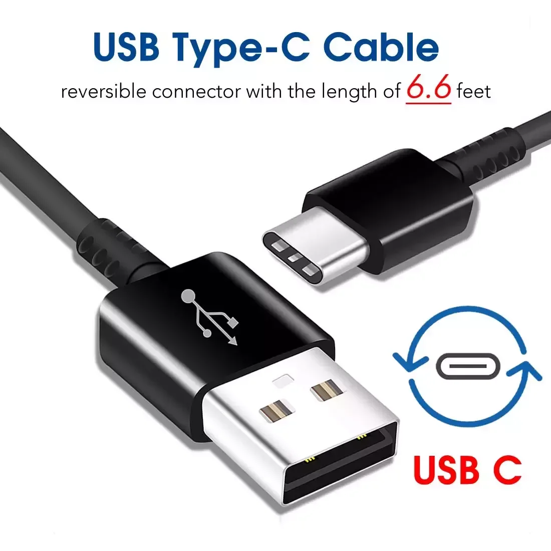 

Fast Charger USB Type C Charging Cable Galaxy S21 S20 Ultra S10 S10e S9 S9 S8 S8 Plus Note 20 10 9 Adapter