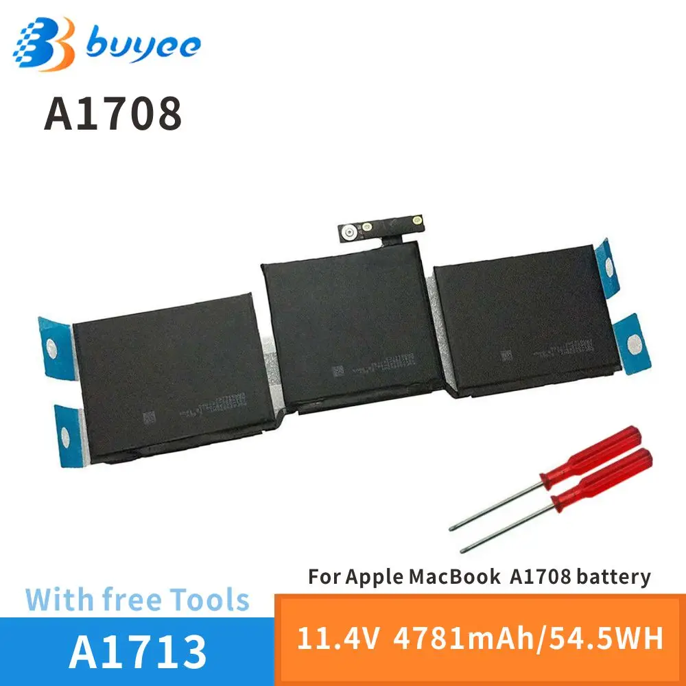 

New A1713 Originl Laptop Battery For Apple MacBook Pro 13" Notebook A1708 A2159 A2338 A2289 54.5Wh/4781mAh Portable With Tools