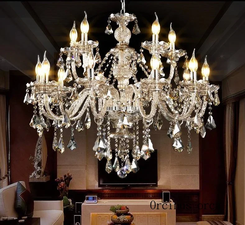 Европейский роскошный хрустальный подвесной светильник для гостиной ресторана