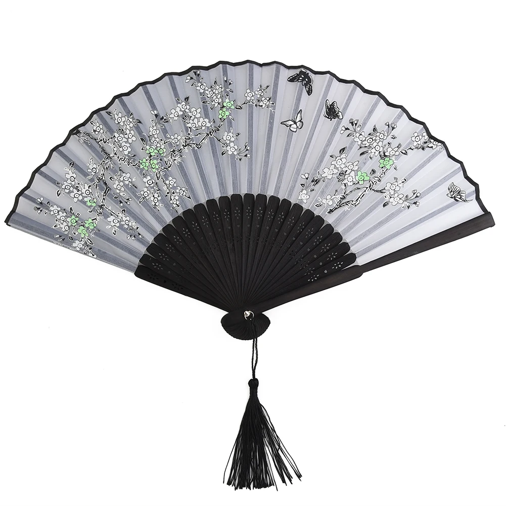 

Silk Folding Hand Fans Chinese Style Bamboo Pocket Fan Wedding Party Favors Fans Antiquity Craft Gift Hand Fans Home Ornament
