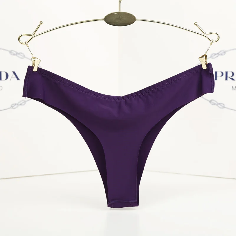 

Ice Silk G-strings Sexy Panties Women Refreshing G-strings Tongs Womens Seamless Underwear Female Briefs Comfort Lingerie