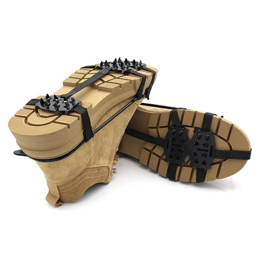 

Climbing Crampons 24 Studs Ice Gripper Spike Non-Slip Snow Spikes Grips Cleats Wear-resistant for Outdoor Winter Walking