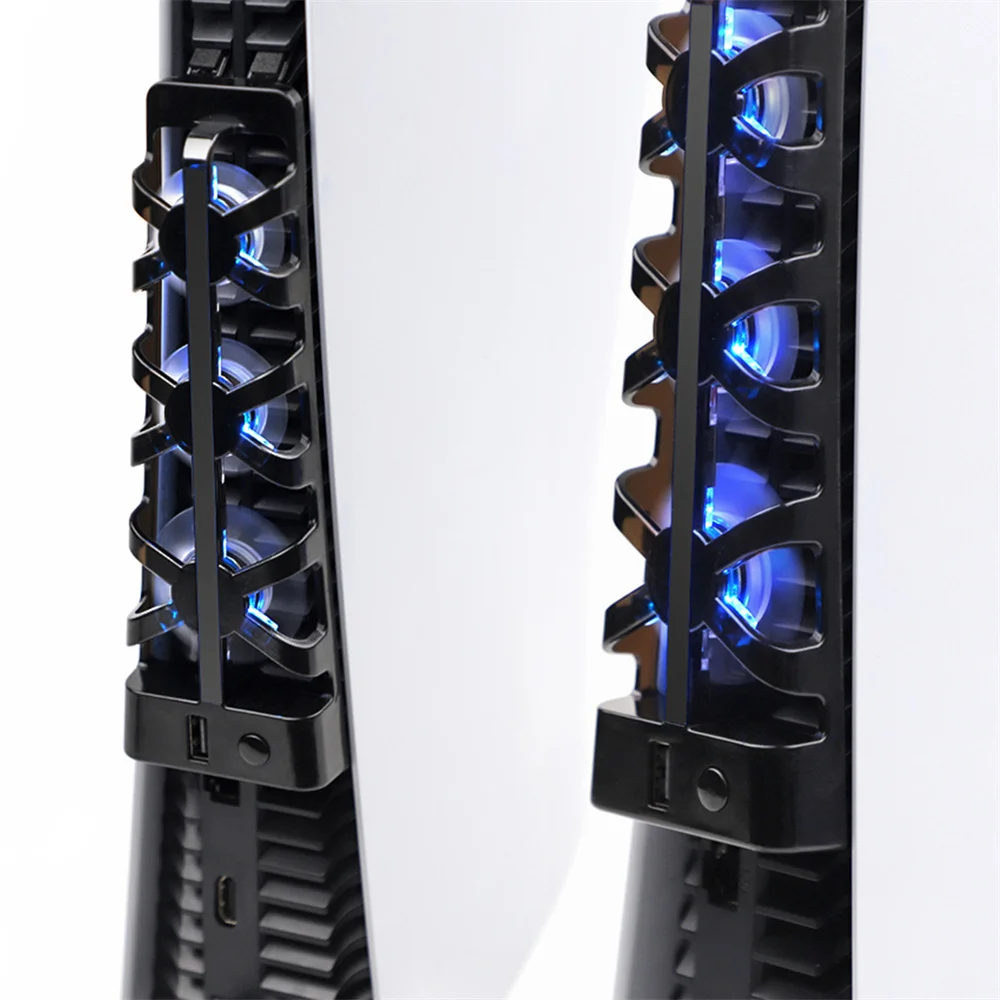 

Cooling Fan Multifunctional Game Console Hollow Rear Host Radiator for PS5 Game Machine Accessories