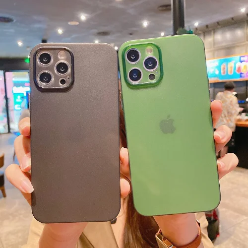 

Ultra-Thin Frosted TPU Phone Case For iPhone 11 12 Mini Pro Max X XS MAX XR 7 8 6S Plus Solid Color Transparent Shockproof Cover