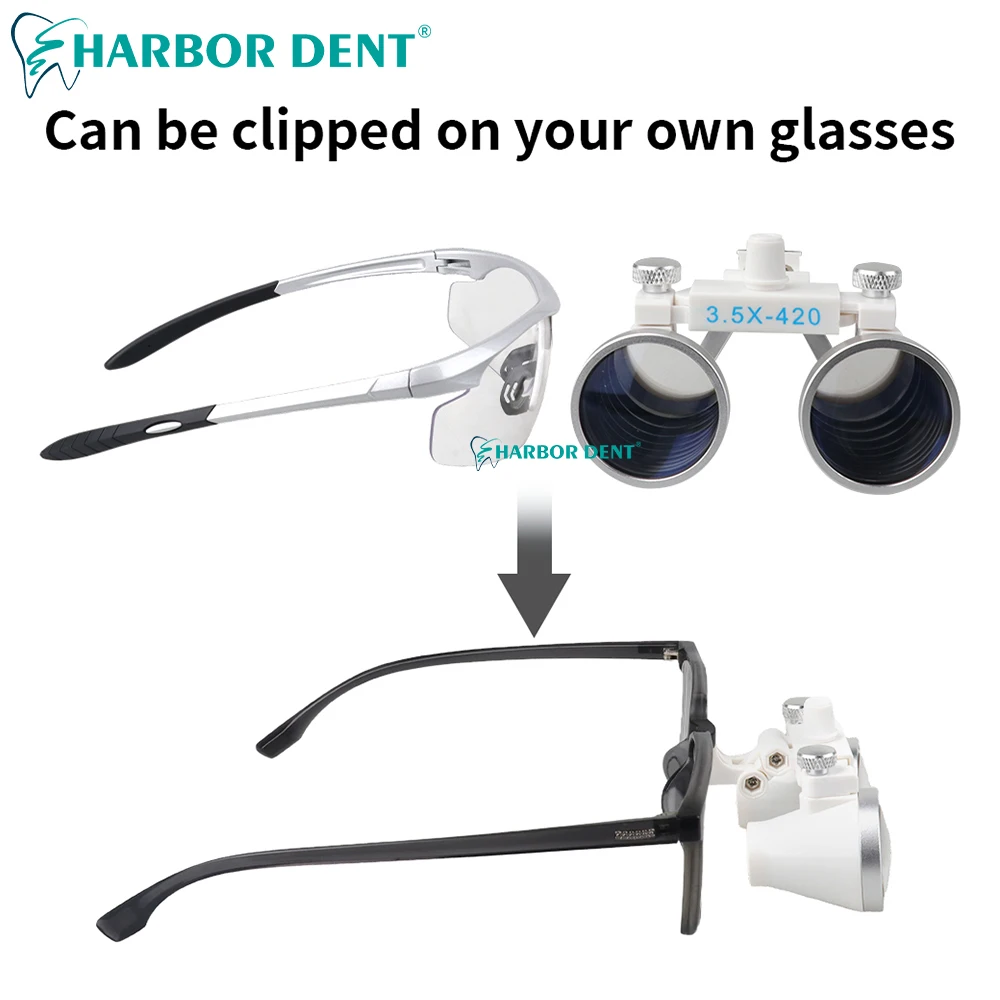 Стоматологическая бинокулярная лупа ультралегкие оптические лупы 320-420 мм