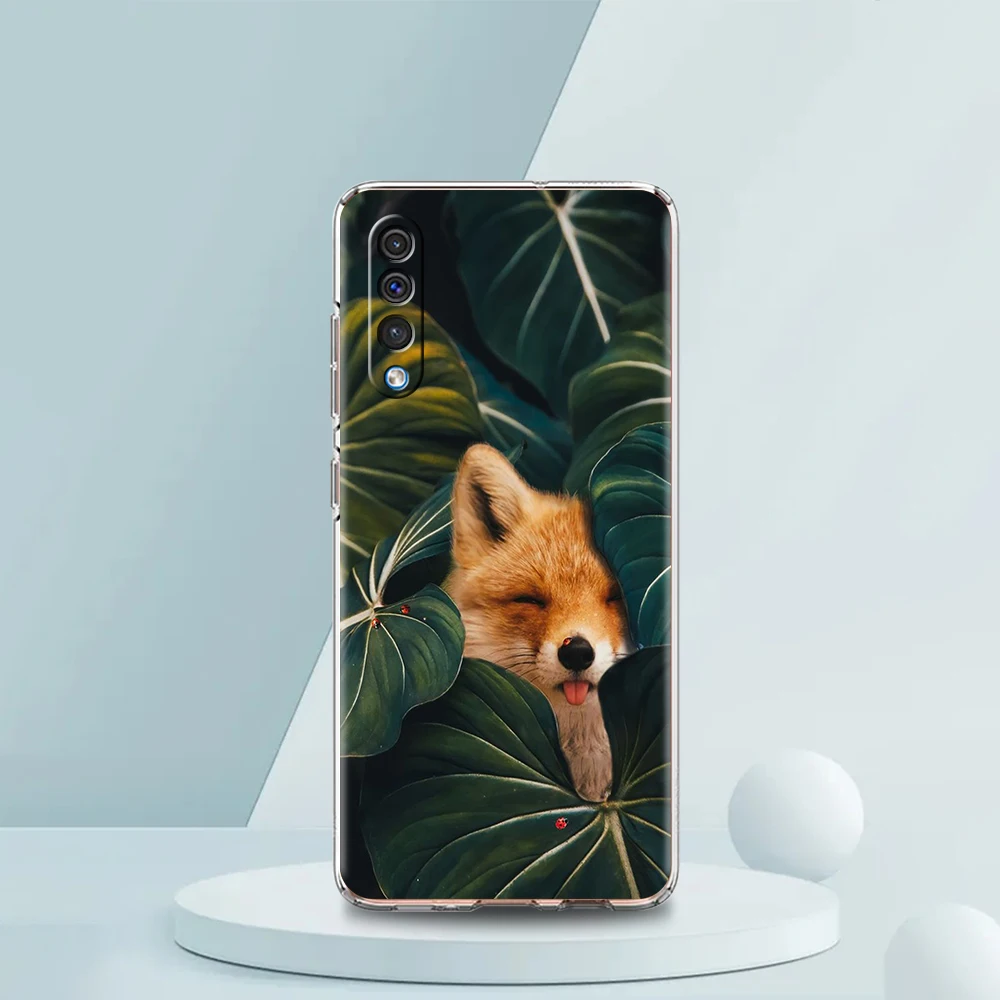 Animal Transparent Phone Case for Samsung Galaxy A12 A02 A03S A50 A70 A10 A10S A20 A30 A40 Luxury Soft Cover Fundas Coque Capas