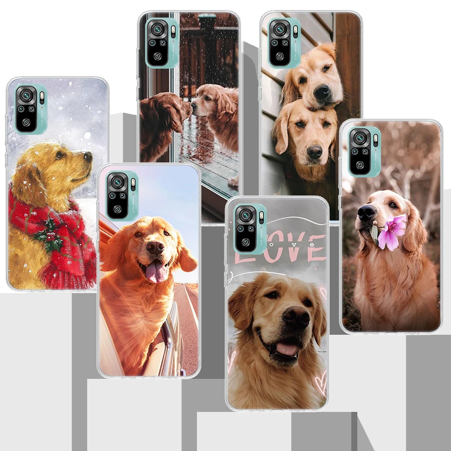 Чехол для телефона Golden Retriever Friend из мягкого силикона для Xiaomi Redmi Note 10 10S 11 11S 11T 9 9S 8 8T 11E 12 Pro Plus и т.д.