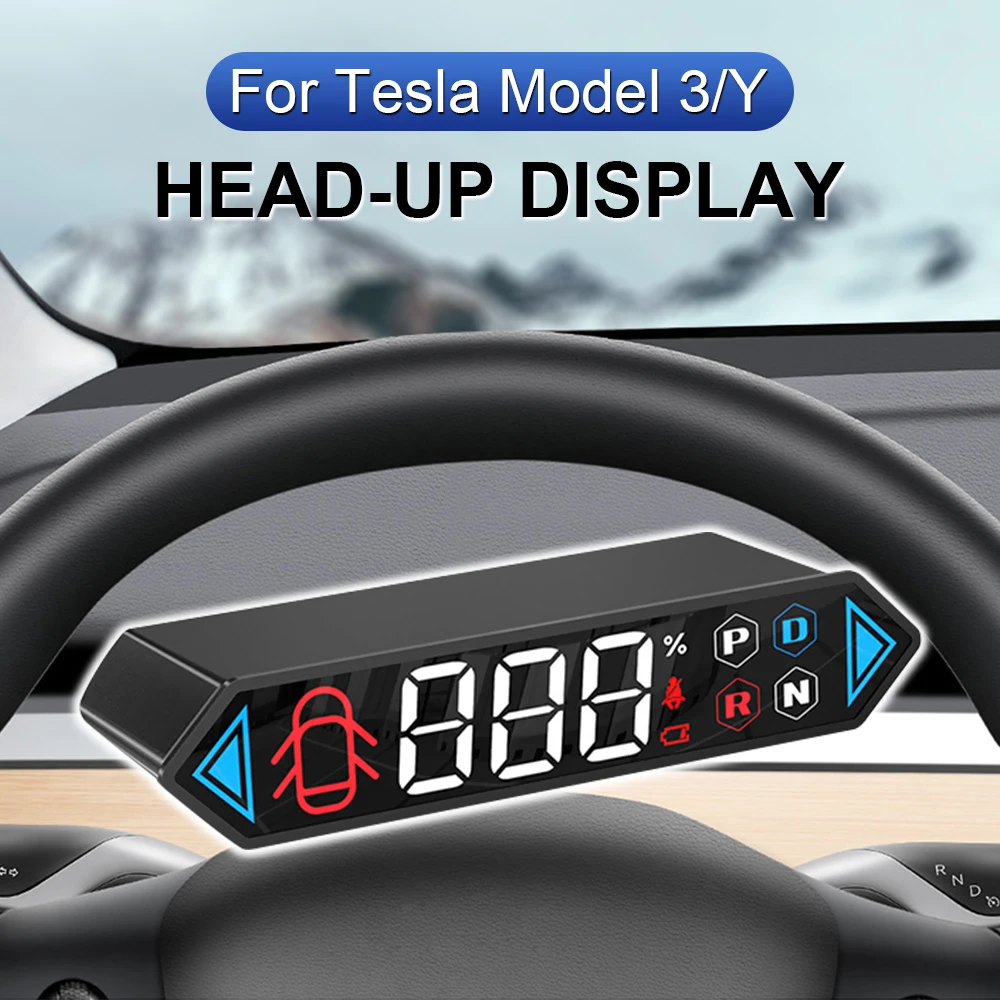 

Автомобильные электронные аксессуары T5 для Tesla Model 3 Y, цифровой прибор для звуковой сигнализации скорости со светодиодным дисплеем