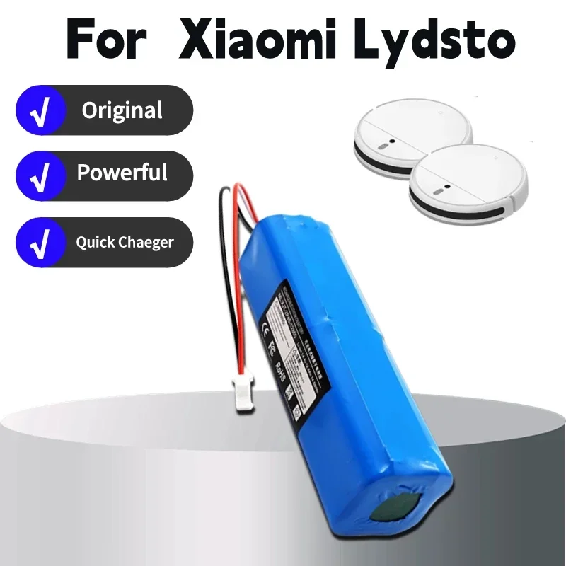 Фото ⚡ 2025 100% Оригинальные литиевые аккумуляторы 14.4V для XiaoMi Viomi S9, Lydsto R1, Roidmi Eve Plus, 2 шт., 5200мАч, 6800мАч, 9800мАч, 12800мАч №2