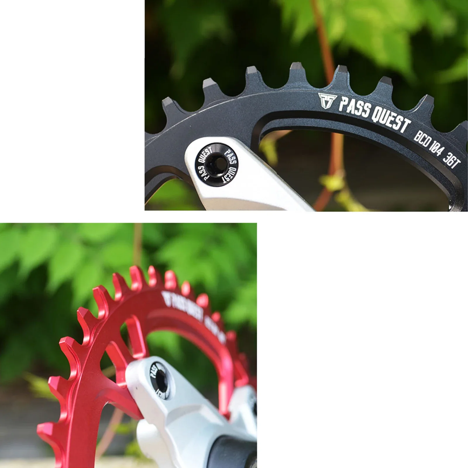 PASS QUEST узкая широкая звездочка 104bcd 32T 34T 36T 38T 40T 42T велосипедная шатунная система