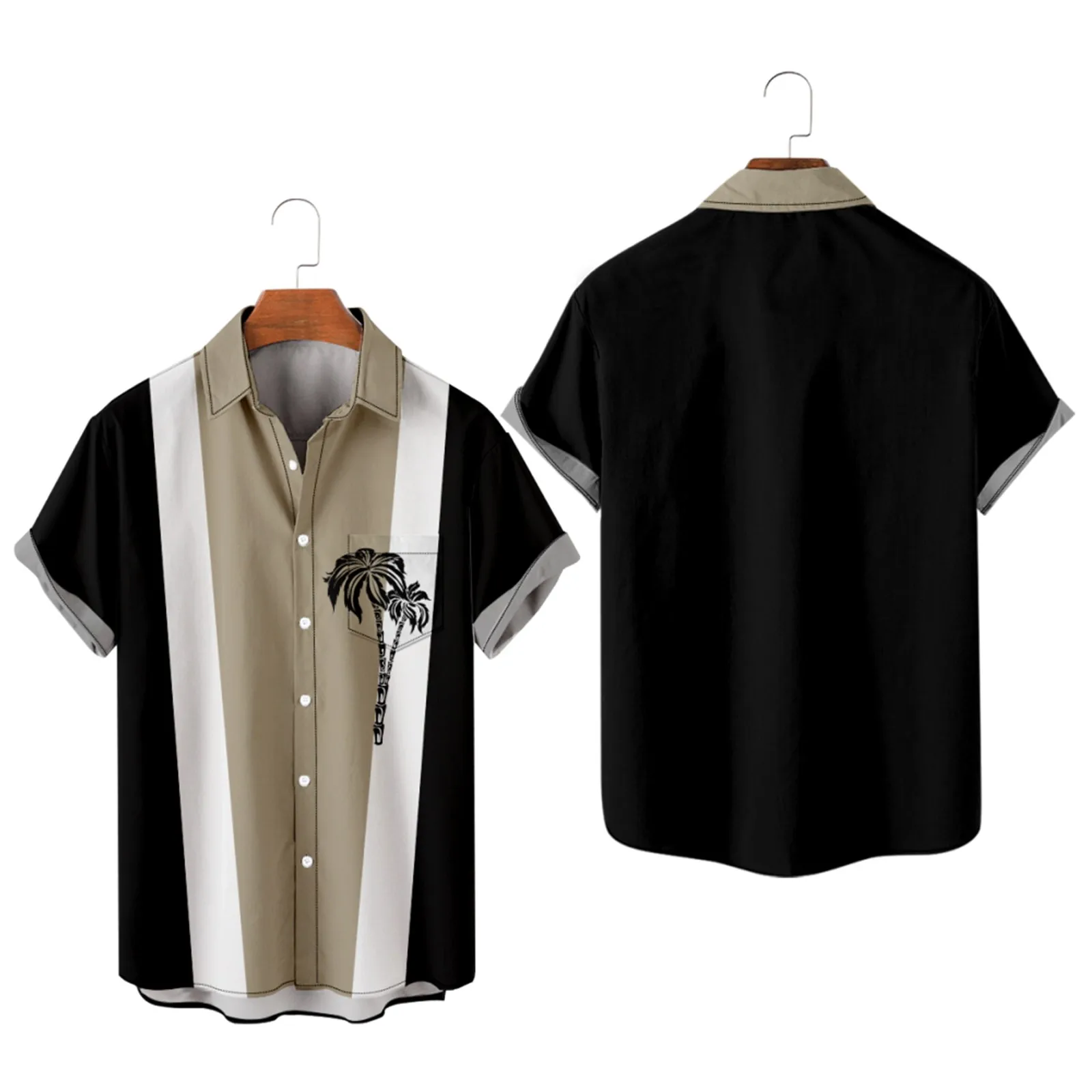 

Mens Floral Hawaiian Shirts Short Sleeve Button Down Beach Shirts Shirts Men Pack