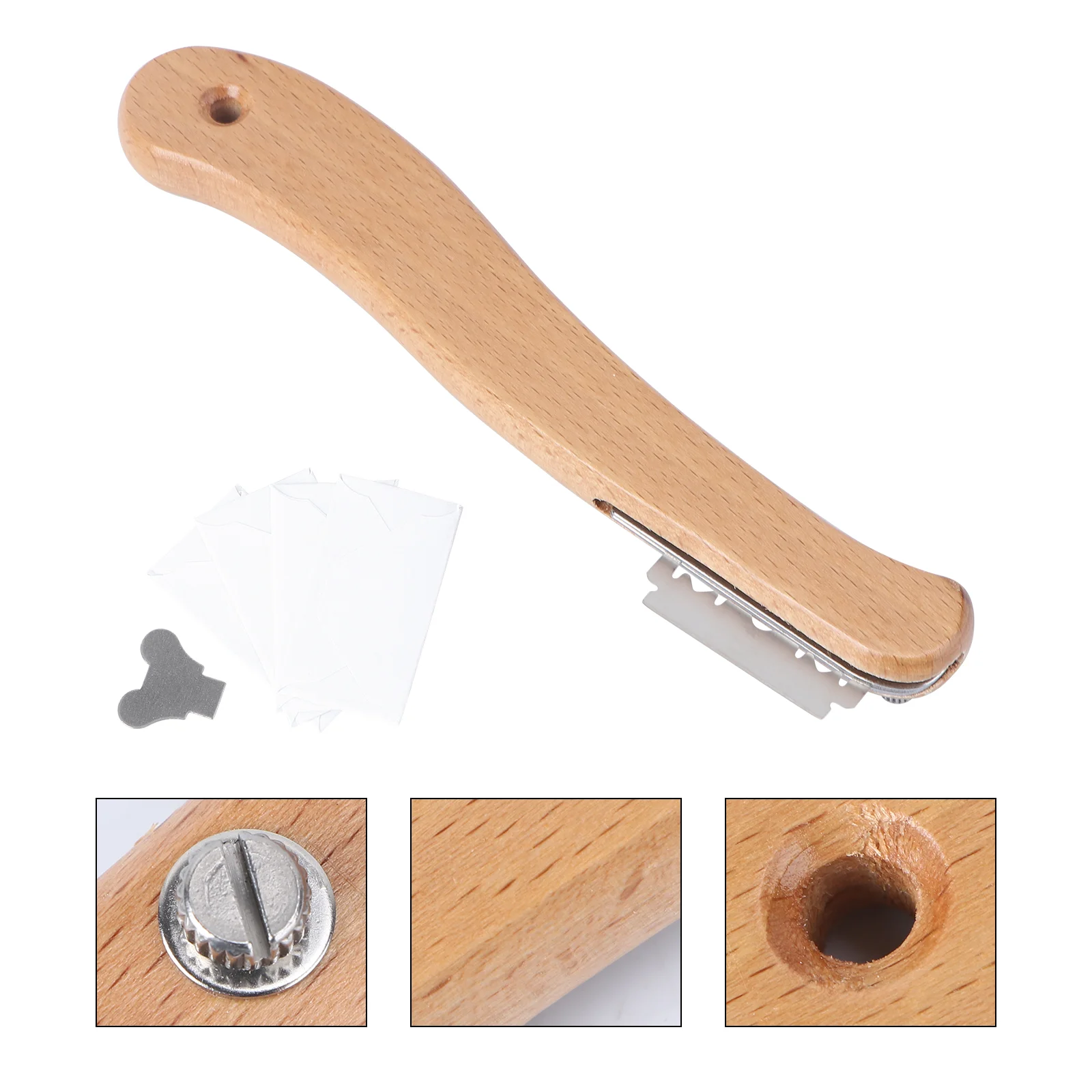 

Bread Lame Dough Scoring Tool Handslasher Wood Steel Making Tools Bakers Slashing
