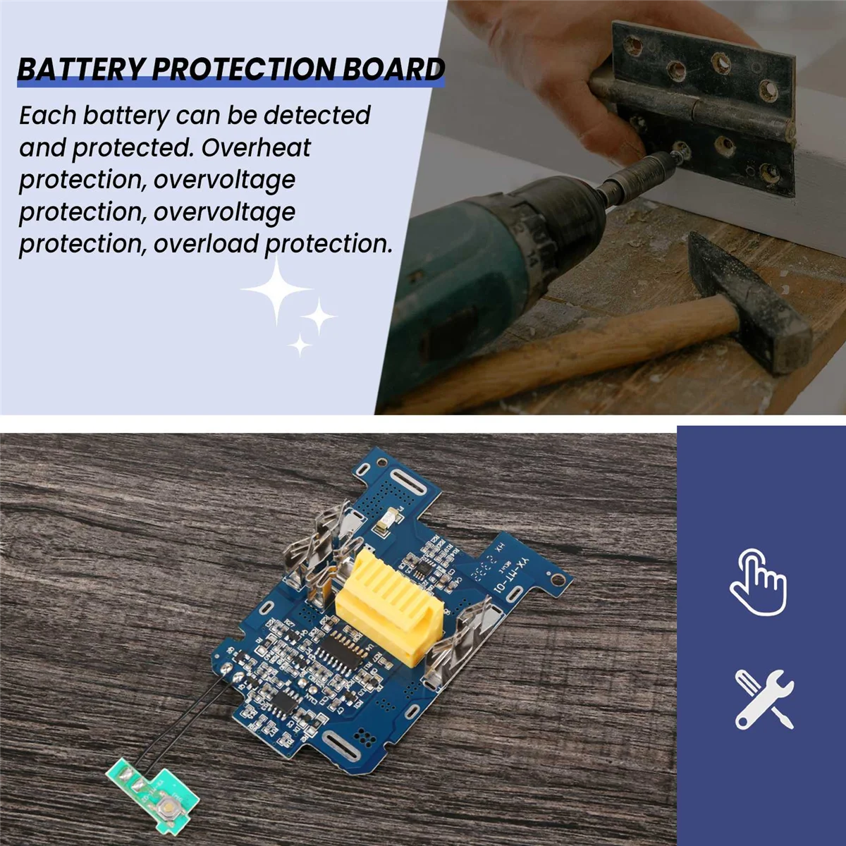 BL1830 литий-ионный аккумулятор BMS PCB плата защиты от зарядки для электроинструмента