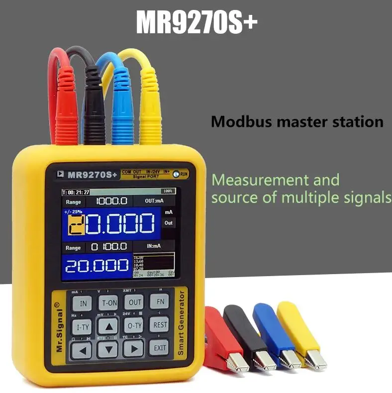 

MR9270S+,4-20MA Signal Generator Calibrate Current Voltage PT100 Thermocouple Pressure Transmitter Logger PID Frequency