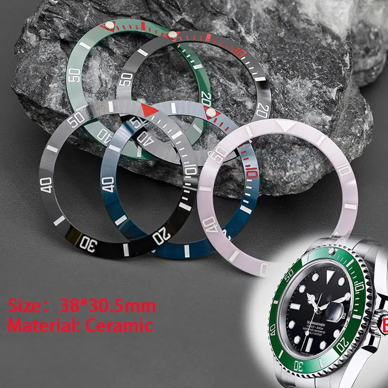 

Watch Ceramic Bezel Insert Fit Seiko SKX007 SKX009ROLEX Submariner GMT YACHT-MASTER Case Ceramic Bezel Index Scale Repair Parts