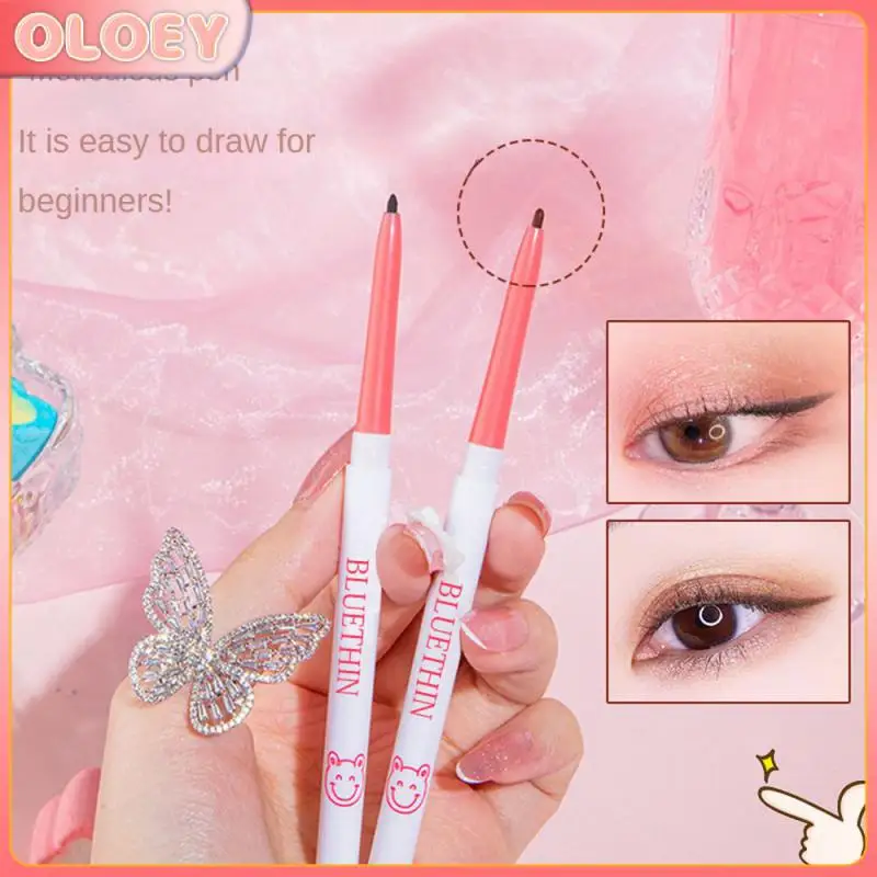 

Eyeliner Gel Pen Waterproof Fast Quick Dry Lying Silkworm Pen Not Easy Smudge 1pcs Black Brown Eyeliner Eyes Makeup Cosmetics