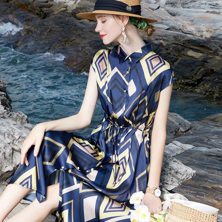 

2022 summer new shirt dress women