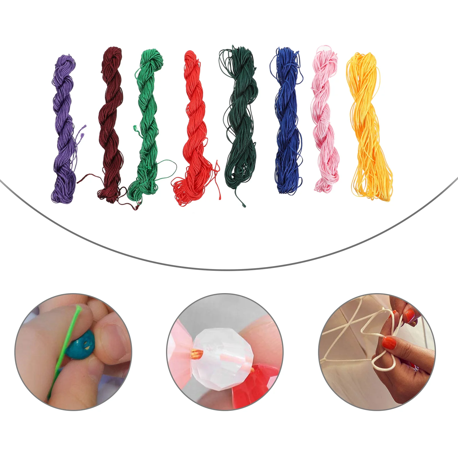 

Necklace Beading Diy Ropes Bracelet String Thread Cords Beads Supplies Cord Making Craft Rope Laces Shoe Jewelry Lanyard Bead