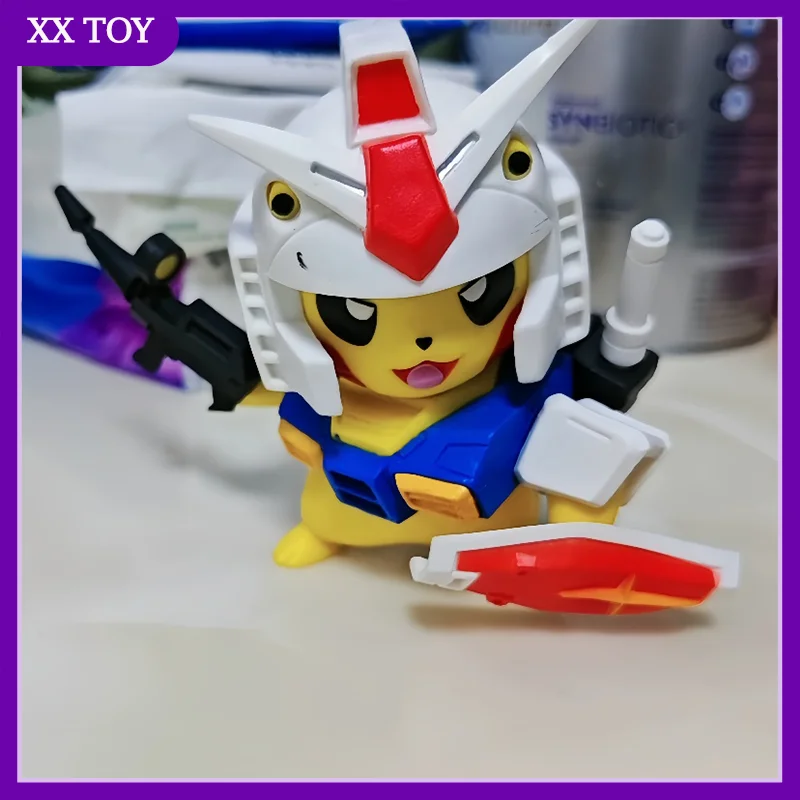 Фигурки героев мультфильма Pikachu Cos Gundam Rx78 Mecha 11 см