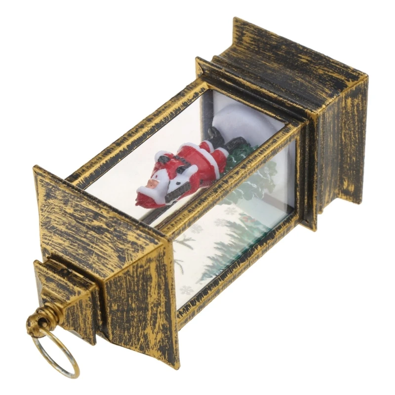 Сверкающий фонарь для домашнего стола праздничное украшение рождественская