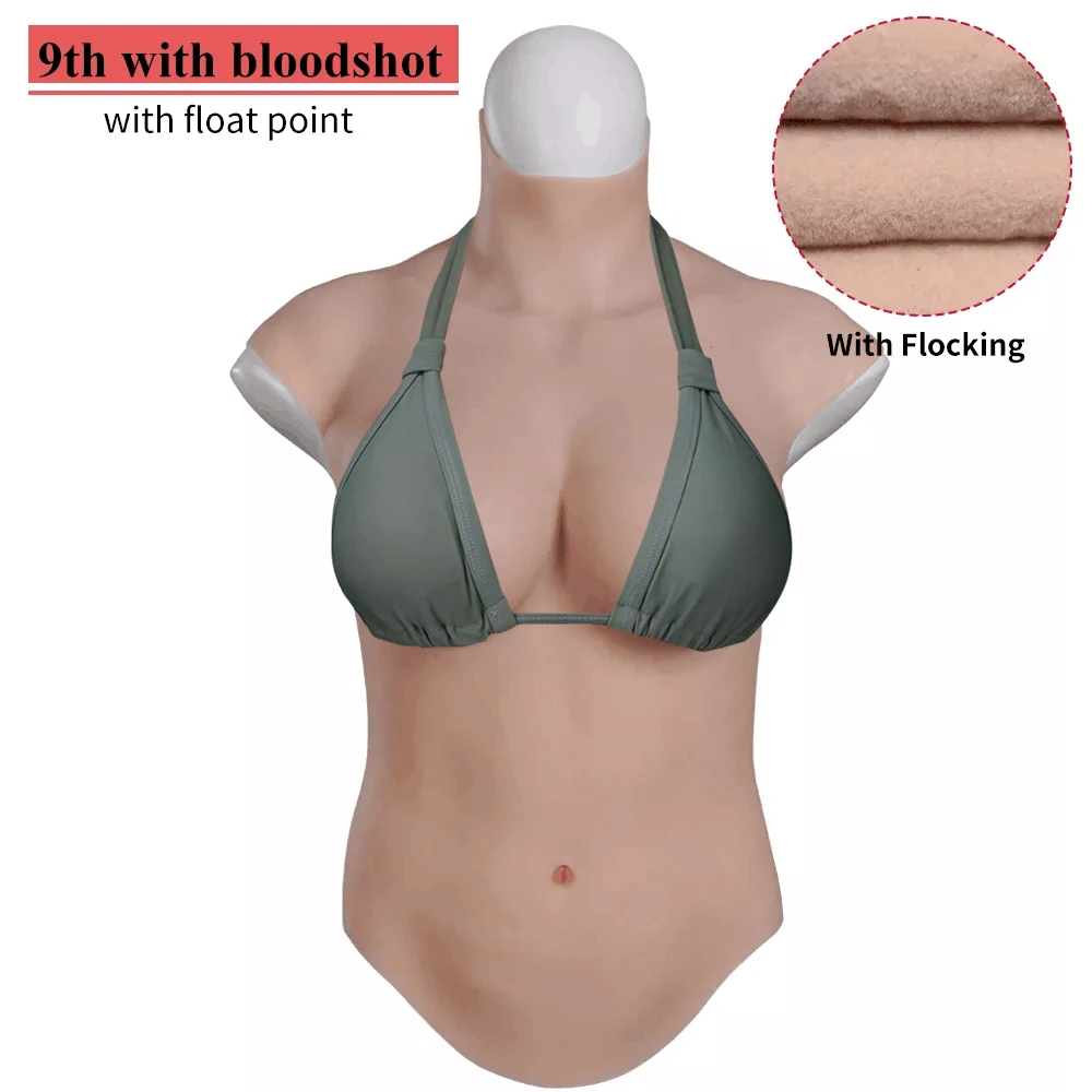 

Eyung Fake Boobs With Flocking Silicone Breast Plate For Crossdresser Male To Female Transgender H Cup Zero Two Cosplay Costumes
