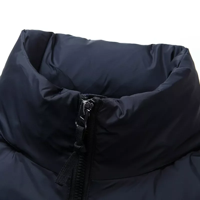 Coat White Duck Down Stitching Color Thick Warm Parkas Outerwear Men Coat Thicken Men Down Long Parka