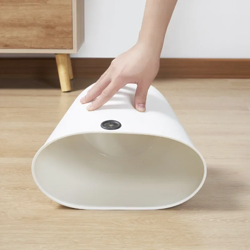 8/12л Портативный Многоразовый Пластиковый Мусорный Бак Креативная Круглая Форма