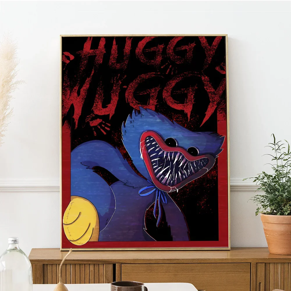 P-Poppys P-Playtime Huggy-Wuggy Фильм Ретро Ремесленная Бумага Настенный Постер Наклейка DIY