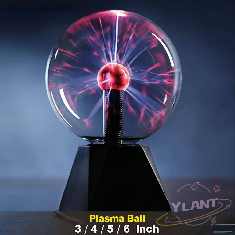 

YL Novelty Magic Crystal Plasma Ball Touch Lamp 220V LED Night Light Child Nightlight Birthday Christmas Kid Decor Gift Lighting