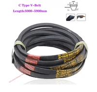 1pcs c500051005200 5900mm c type v belt black rubber triangle belt industrial agricultural mechanical transmission belt
