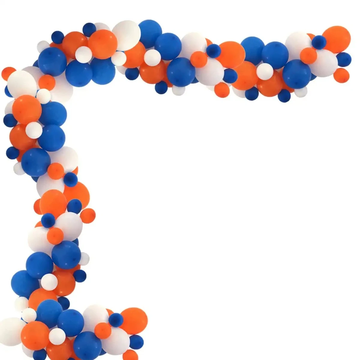 

123pcs White Blue Orange Latex Balloons Garland Kit for Birthday Wedding Baby Shower Party Decoration