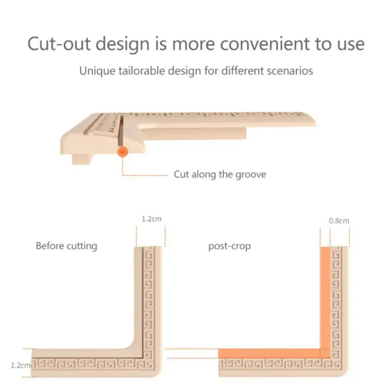 

Ultra-thin Bag Right Angle Can Cut Aluminum Window Corner Protection Window Anti-collision Corner Silicone Protective Sleeve