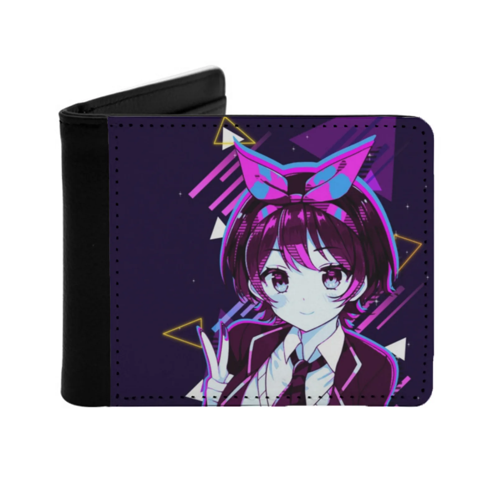 Ruka Sarashina Аренда Девушки Мужчины Женщины Pu кожаный кошелек держатель для