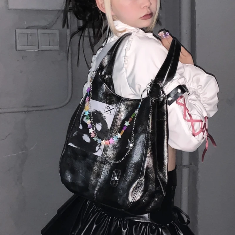 Винтажная повседневная женская сумка Y2k в стиле Харадзюку сумочки через плечо