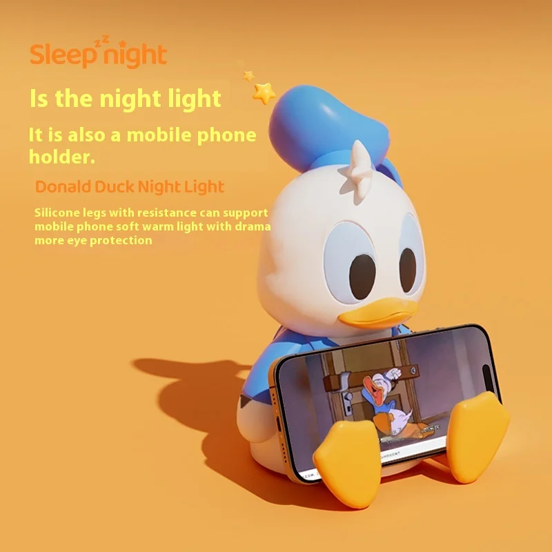 Горячая ночная лампа Disney с Микки Дональдом Даком очаровательная защита глаз